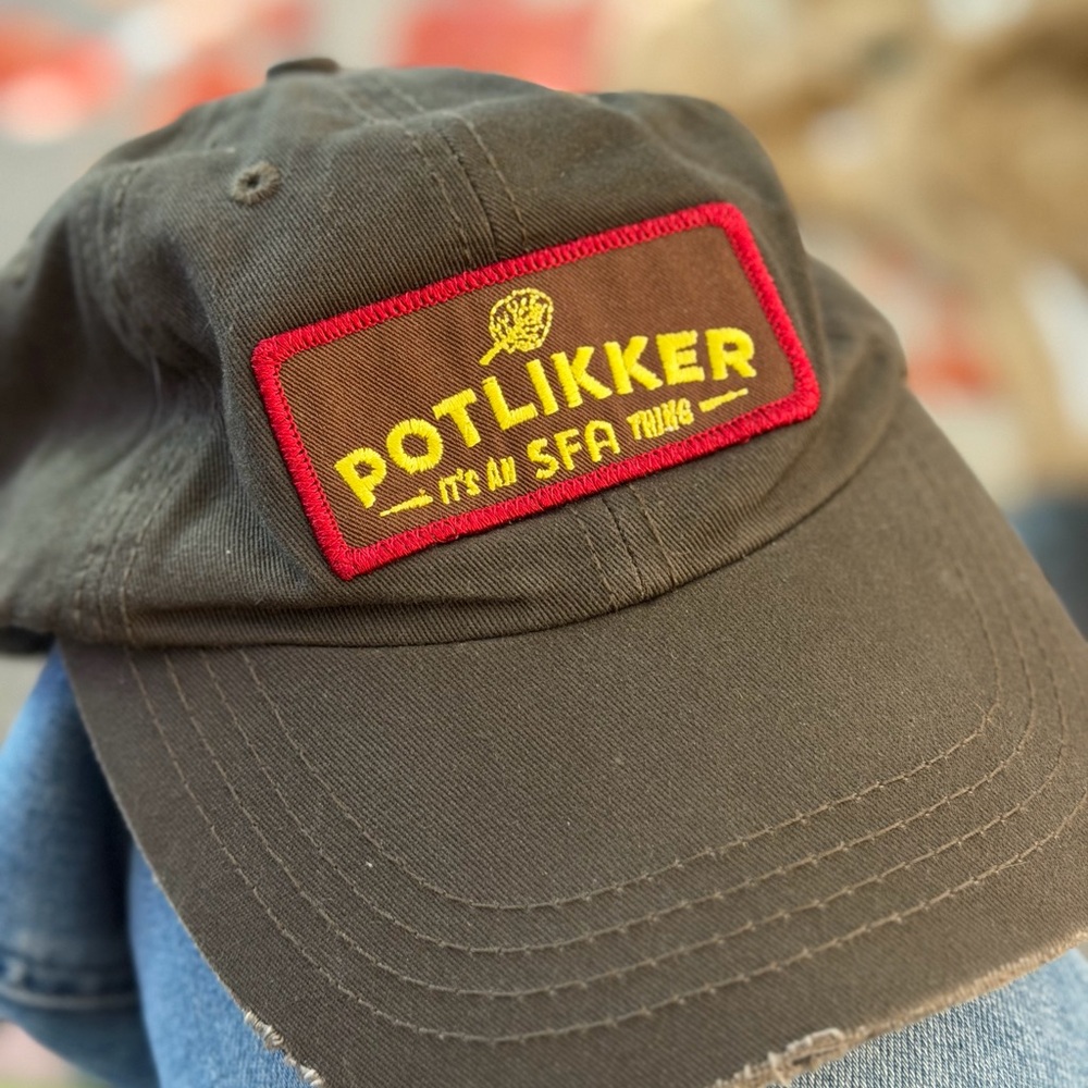 Billy Reid Brown Canvas Cap with White Label